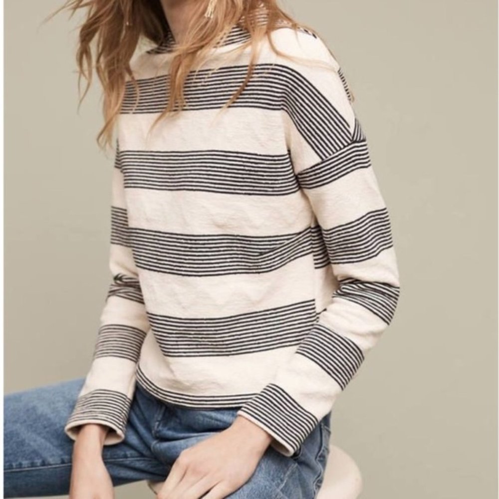 Anthropologie Eri + Ali Seborie Striped Pullover